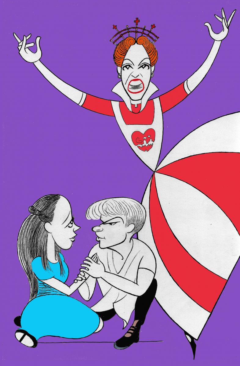 BWW Exclusive: Ken Fallin Draws the Stage - ALICE BY HEART Image