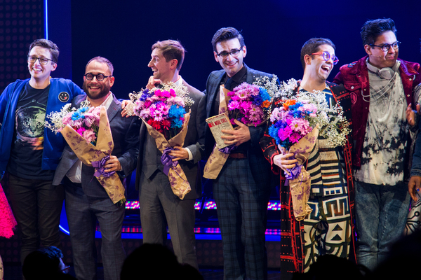 Photo Coverage: BE MORE CHILL Cast Syncs Up for Opening Night Bows! Image