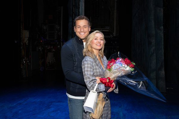 'Bachelor' Couple Colton Underwood And Cassie Randolph Brave The Cold At FROZEN! Image