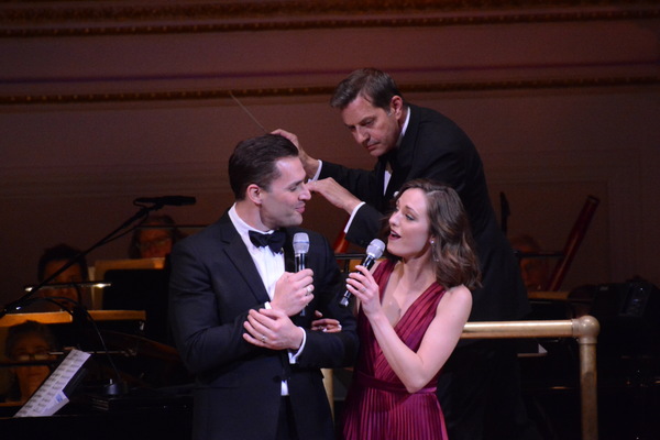 Ryan Silverman, Steven Reineke and Laura Osnes Photo