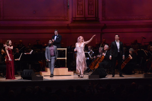 Laura Osnes, Mykal Kilgore, Steven Reineke, Storm Large and Ryan Silverman Photo