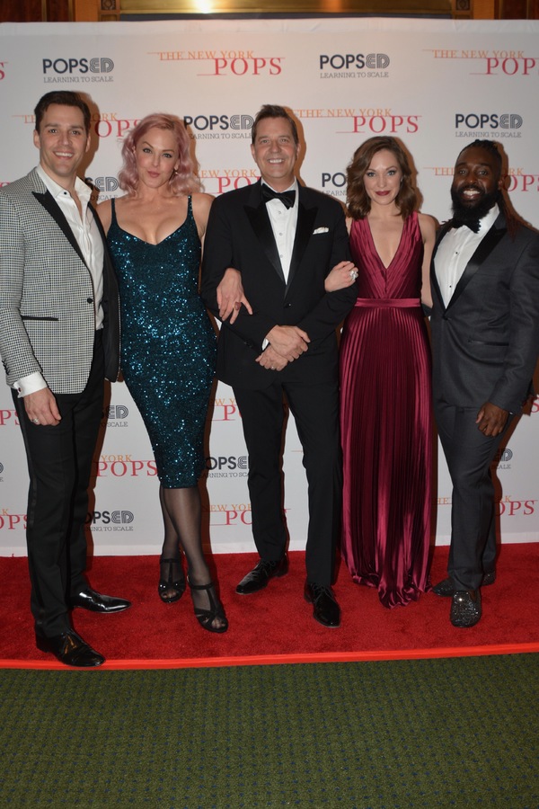 Ryan Silverman, Storm Large, Steven Reineke, Laura Osnes and Mykal Kilgore Photo