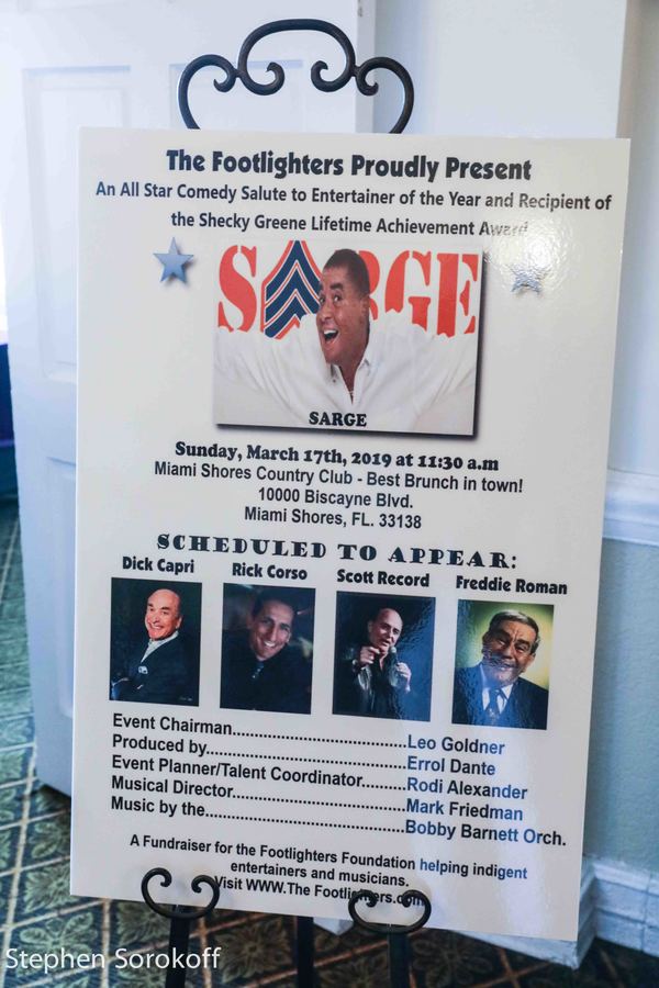 Photo Coverage: Footlighters Honor SARGE with Shecky Green Lifetime Achievement Award 