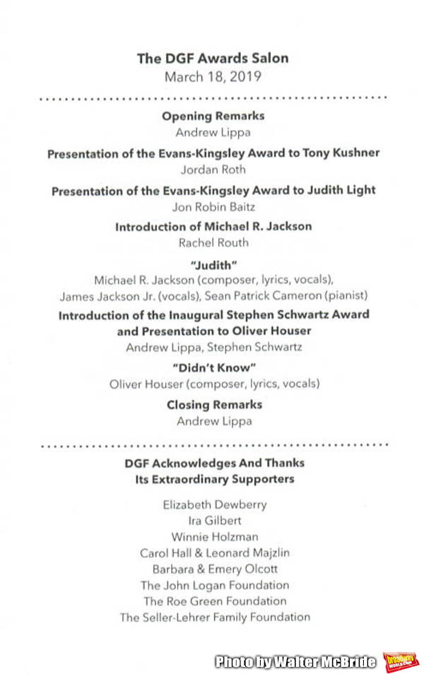 Photo Coverage: Judith Light and Tony Kushner Honored With DGF Madge Evans & Sidney Kingsley Awards 