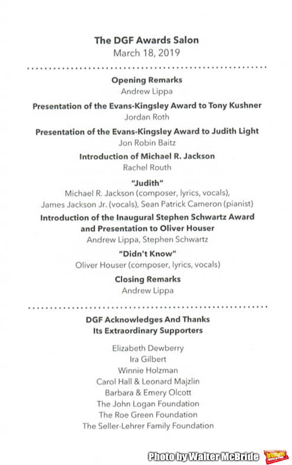 Photo Coverage: Judith Light and Tony Kushner Honored With DGF Madge Evans & Sidney Kingsley Awards Image