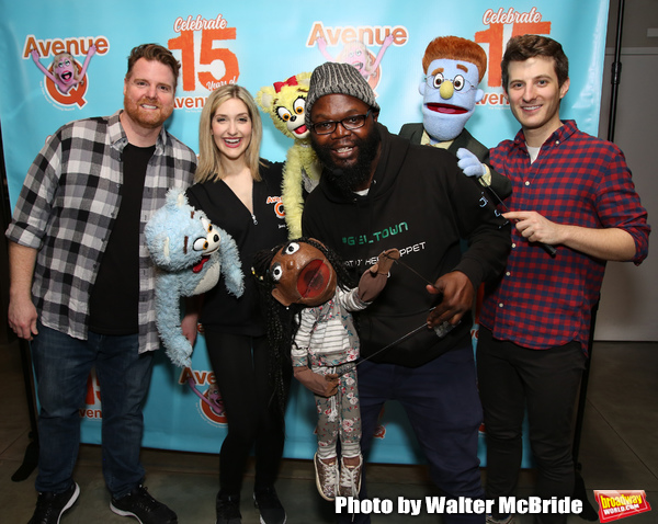 Nick Kohn, Jamie Glickman and Matt Dengler with Avenue Q & Puppetry Fans  Photo