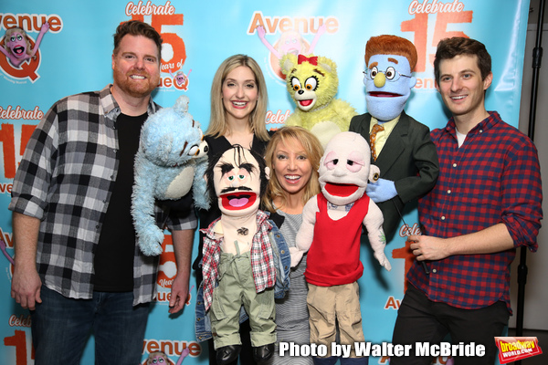 Nick Kohn,  Jamie Glickman and Matt Dengler with Avenue Q & Puppetry Fans  Photo