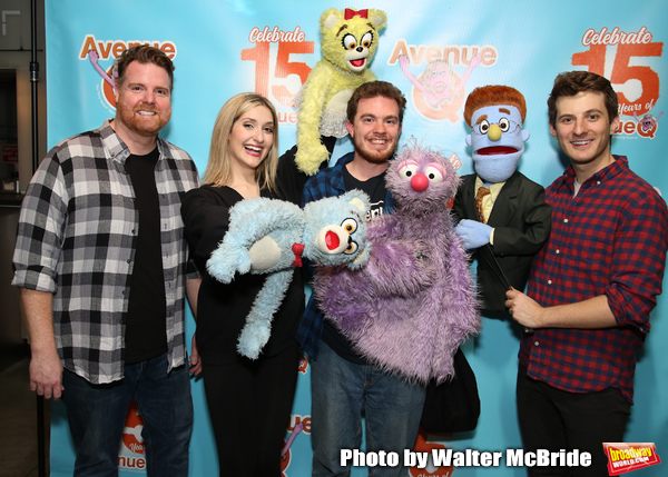 Nick Kohn,  Jamie Glickman and Matt Dengler with Avenue Q & Puppetry Fans  Photo