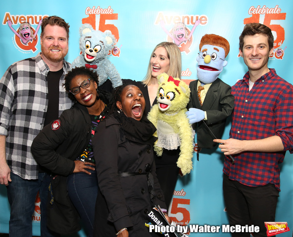 Nick Kohn, Jamie Glickman and Matt Dengler with Avenue Q & Puppetry Fans  Photo