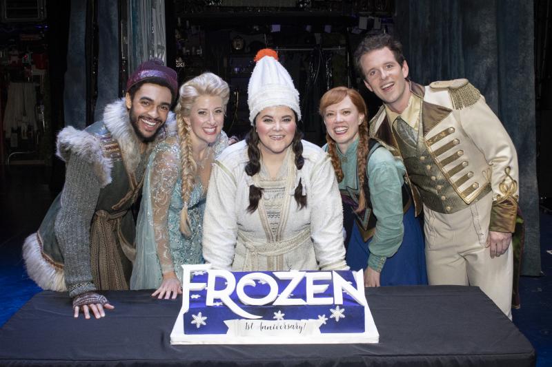 Photo Coverage: FROZEN Cast Celebrates One Year on Broadway!  Image