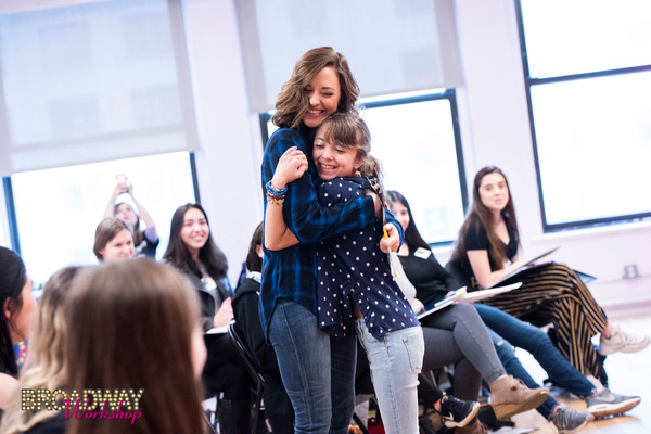  Laura Osnes with Broadway Workshop student Photo