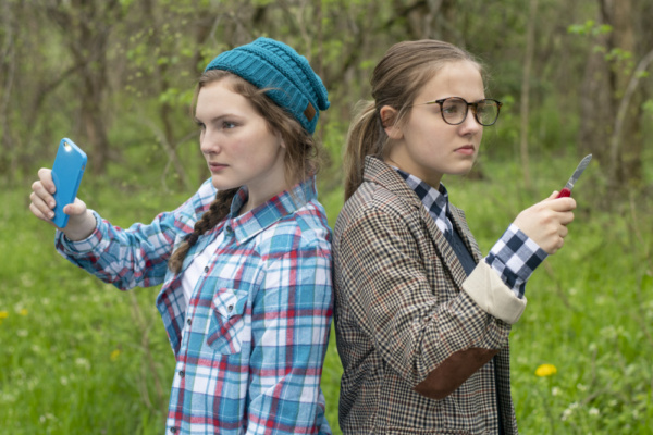 Alexa Stratton and Jordan Battey in The Time Machine, Photograph by Jason Johnson-Spi Photo