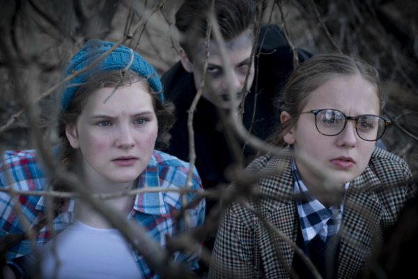 Alexa Stratton, Matthew Gay, and Jordan Battey in The Time Machine, Photograph by Jas Photo