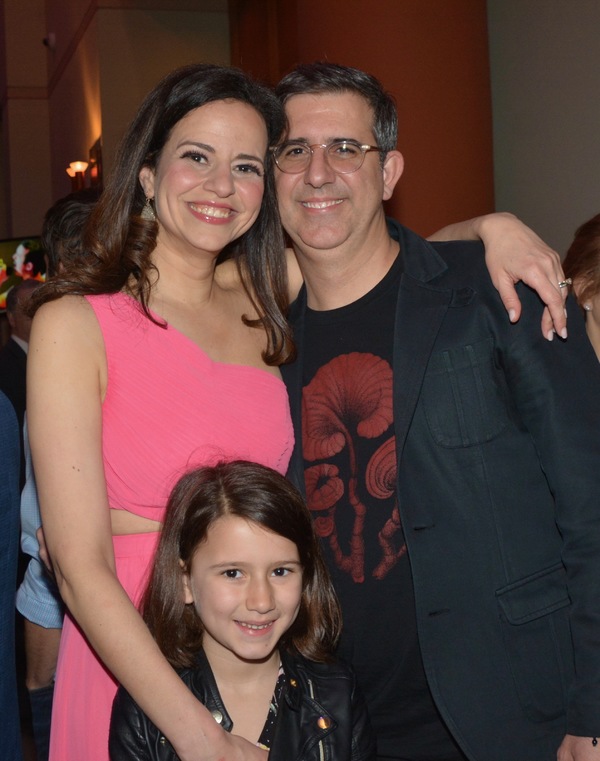 Mandy Gonzalez, Douglas Melini and their daughter Photo