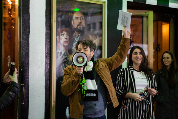 Alex Brightman host first of weekly Live Game Shows in front of the Winter Garden The Photo