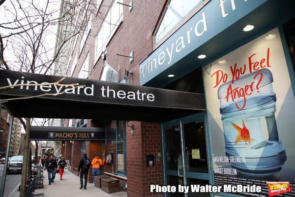 Theatre Marquee for the Opening Night Performance for The Vineyard Theatre production Photo