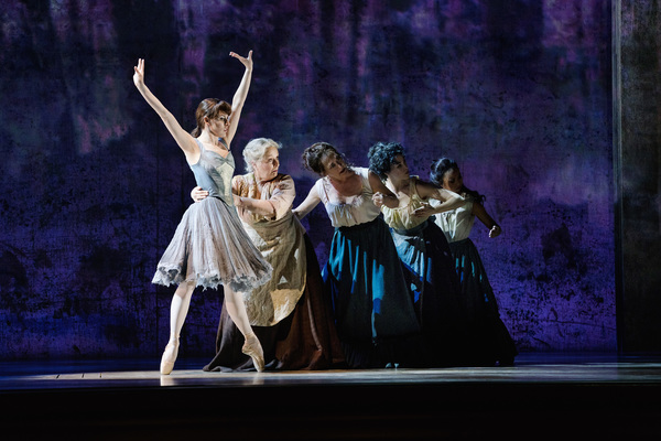 Tiler Peck as Young Marie and the company of Marie, Dancing Still Photo