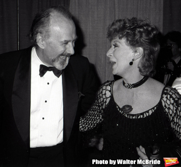 Richard Kiley and Gwen Verdon attend The 41st Annual Tony Awards at the Mark Hellinge Photo
