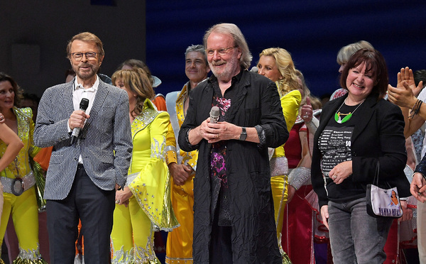 Bjorn Ulvaeus, Benny Andersson and Catherine Johnson Photo