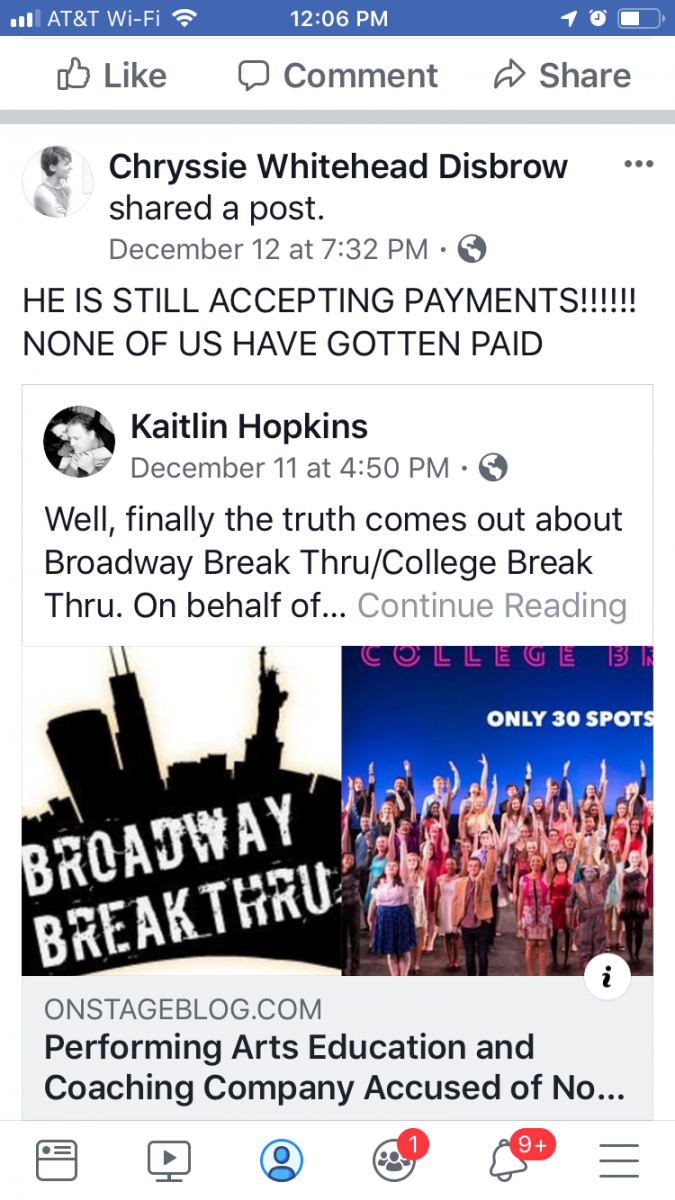 BWW Exclusive: David Petro's Broadway Break Thru Failed to Pay Instructors, Suspends College Program for 2019 