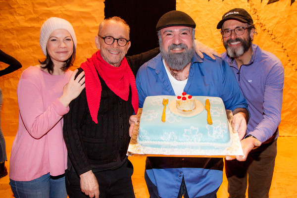 Jennifer Babiak, Joel Grey, Adam B. Shaprio, and Steven Skybell  Photo