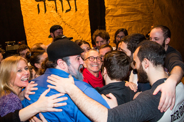Joel Grey & The cast of Fiddler on the Roof in Yiddish Photo