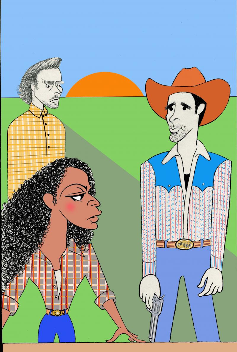 BWW Exclusive: Ken Fallin Draws the Stage - OKLAHOMA! Image