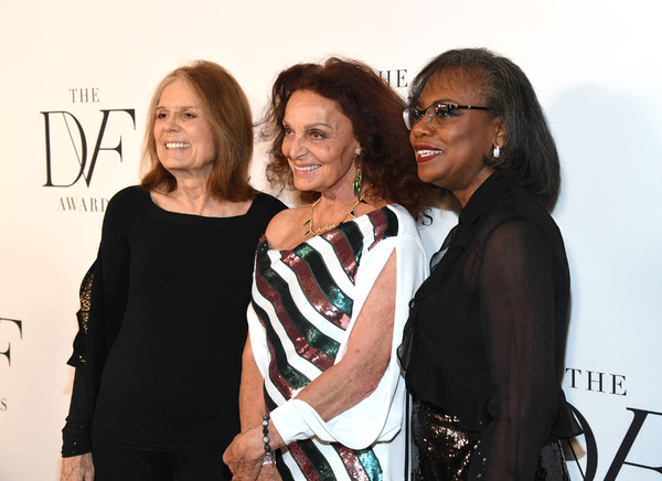 Gloria Steinem, Diane von Furstenberg and Fran Lebowitz  at 