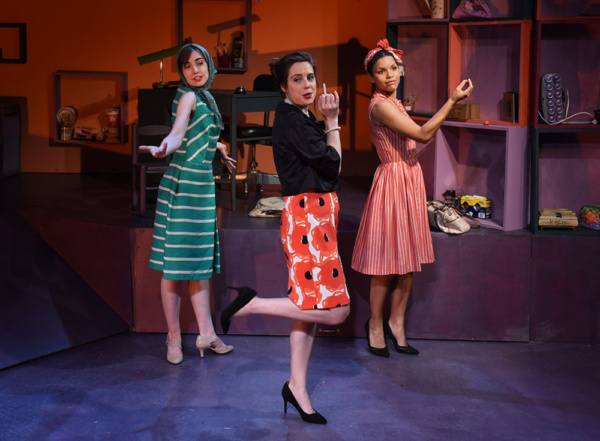 Helen (Elise Marie Davis) and the two women at the Park (Jamie Bragg and Kirby Gibson Photo