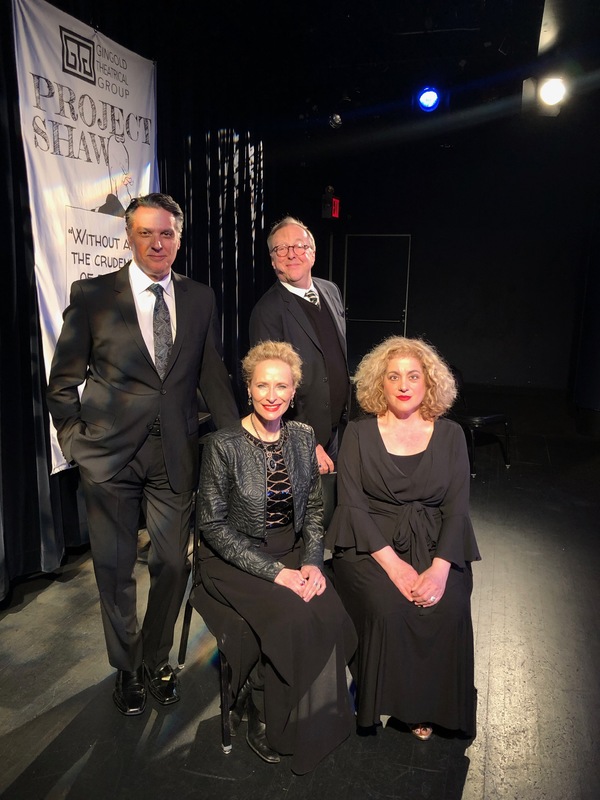 Robert Cuccioli, Edward Hibbert, Laila Robins and Mary Testa Photo