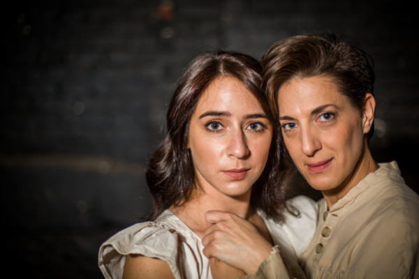 Michaela Shuchman as Chana and Leah Walton as Halina in Arden Theatre Company?s INDEC Photo