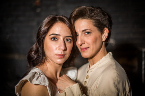 Michaela Shuchman as Chana and Leah Walton as Halina in Arden Theatre Company?s INDEC Photo