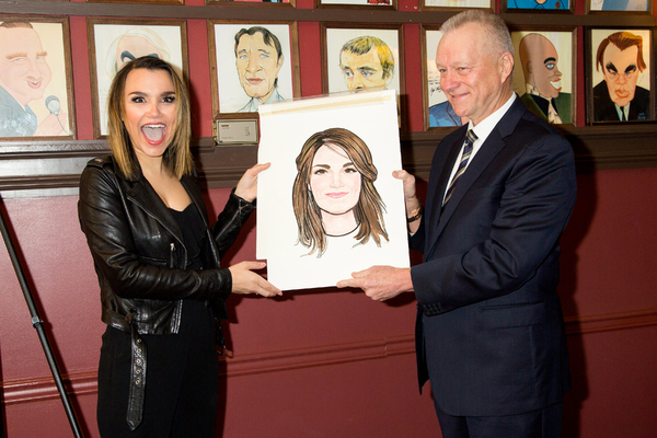 Photo Coverage: Samantha Barks is Honored With Portrait at Sardi's Image