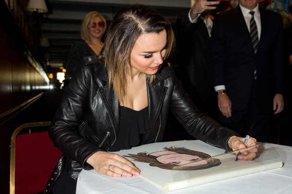 Photo Coverage: Samantha Barks is Honored With Portrait at Sardi's Image