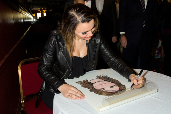 Photo Coverage: Samantha Barks is Honored With Portrait at Sardi's Image