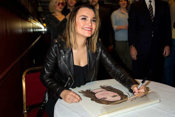 Photo Coverage: Samantha Barks is Honored With Portrait at Sardi's Image