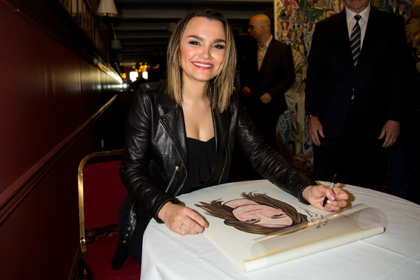 Photo Coverage: Samantha Barks is Honored With Portrait at Sardi's Image