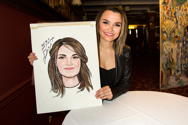 Photo Coverage: Samantha Barks is Honored With Portrait at Sardi's Image