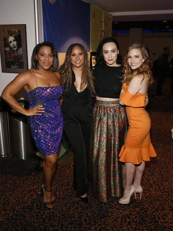 From left, cast member Bryonha Marie Parham, actor Tracie Thoms, cast members Eden Es Photo