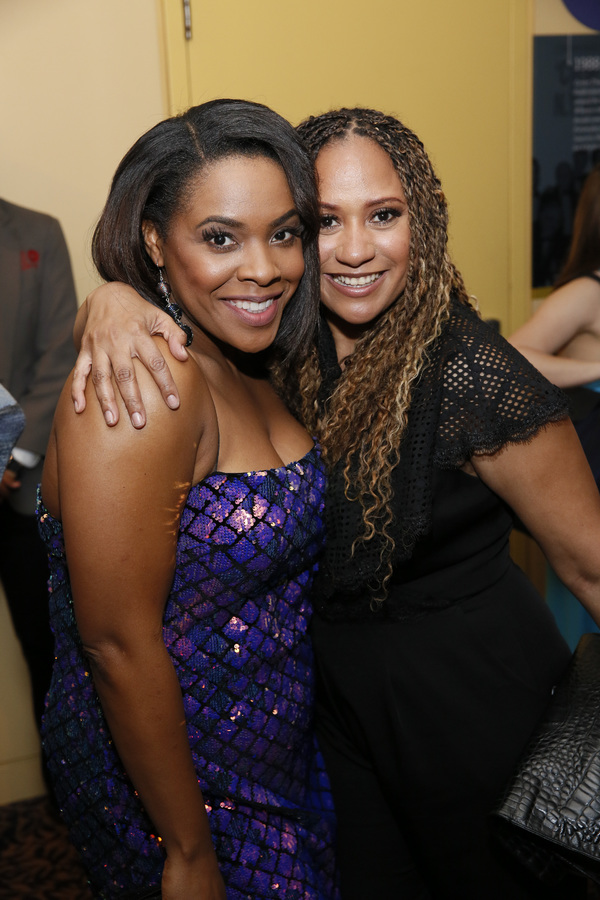From left, cast member Bryonha Marie Parham and actor Tracie Thoms after the opening  Photo