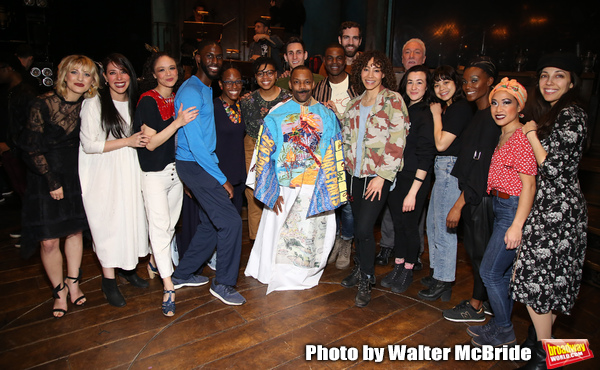 T. Oliver Reid with Anais Mitchell, Rachel Chavkin and the cast Photo