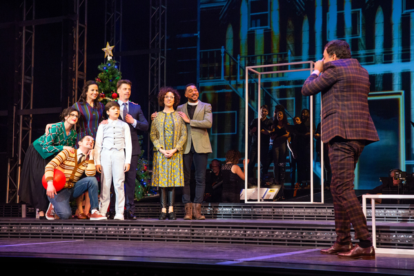 Wesley Taylor, Mandy Gonzalez, Christian Borle, Hudson Loverro, and Cast Photo