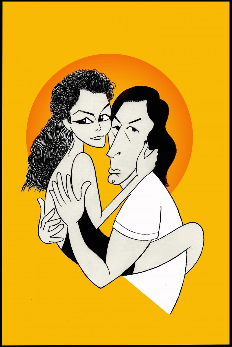 BWW Exclusive: Ken Fallin Draws the Stage - BURN THIS Image