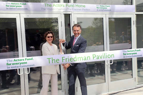 Photo Flash: Annette Bening and Brian Stokes Mitchell Cut Ribbon on New Actors Fund Pavilion Image