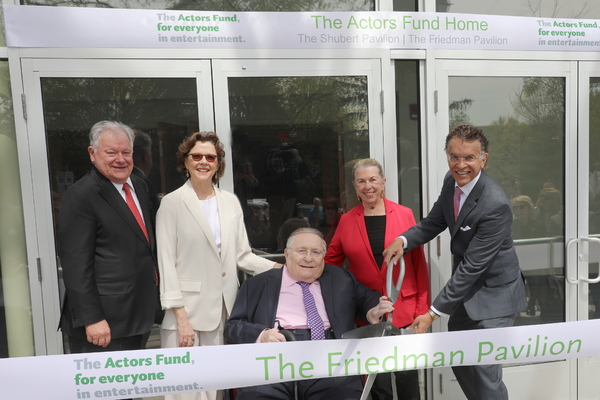 Photo Flash: Annette Bening and Brian Stokes Mitchell Cut Ribbon on New Actors Fund Pavilion Image