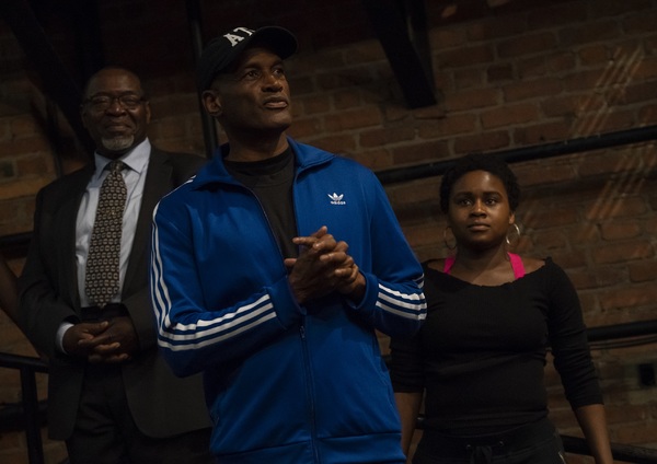 Chuck Cooper, Director Kenny Leon, and LaWanda Hopkins Photo