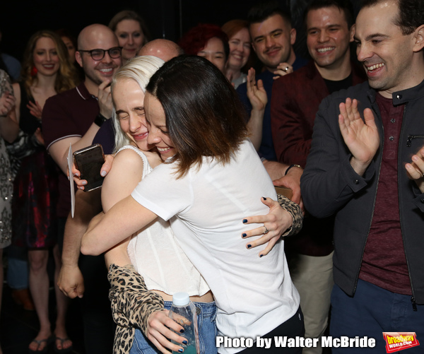Sophia Anne Caruso, Leslie Kritzer and Rob McClure Photo