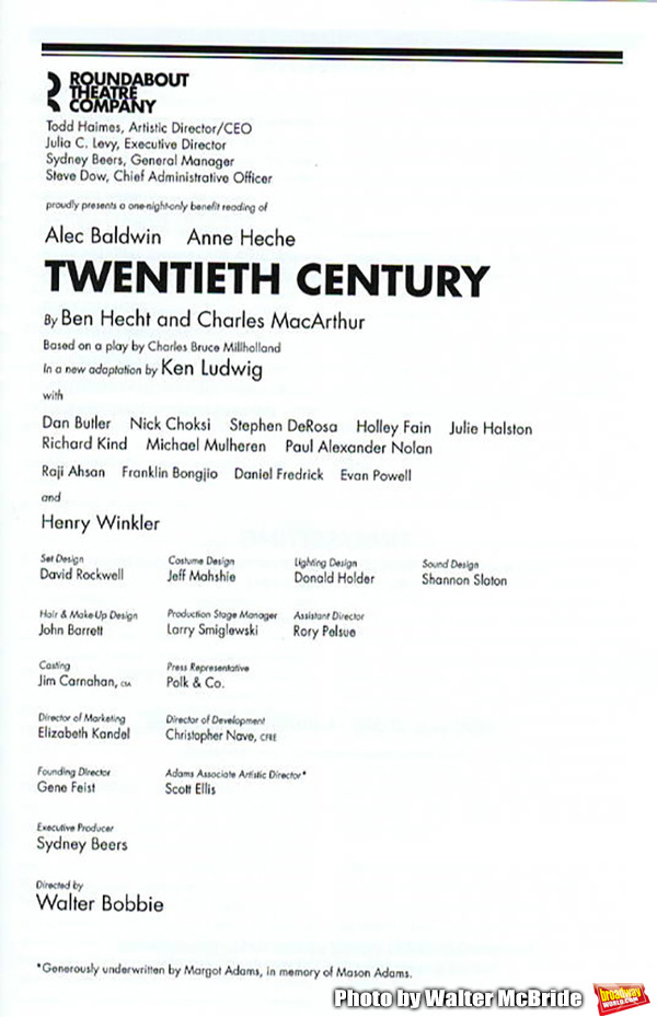 Photo Coverage: Alec Baldwin, Anne Heche, and the Cast of TWENTIETH CENTURY's Benefit Reading Take Their Bows Image