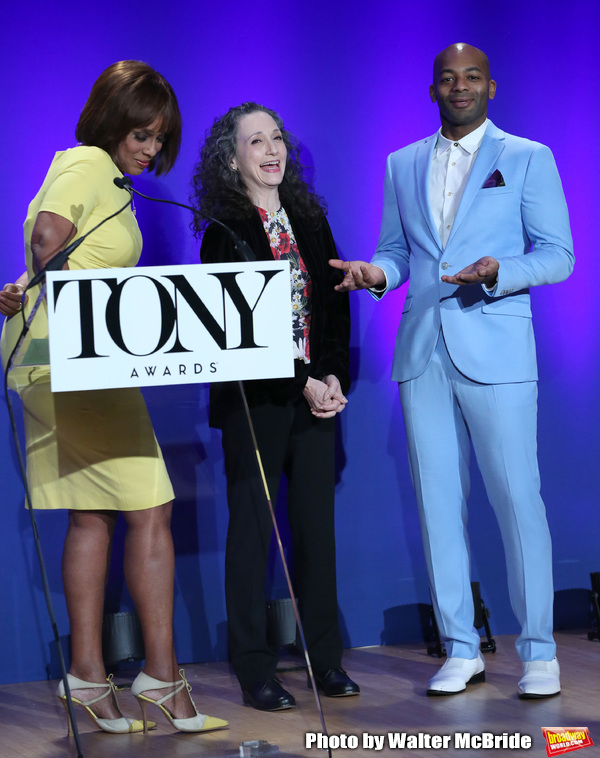  Gayle King, Brandon Victor Dixon, and Bebe Neuwirth  Photo