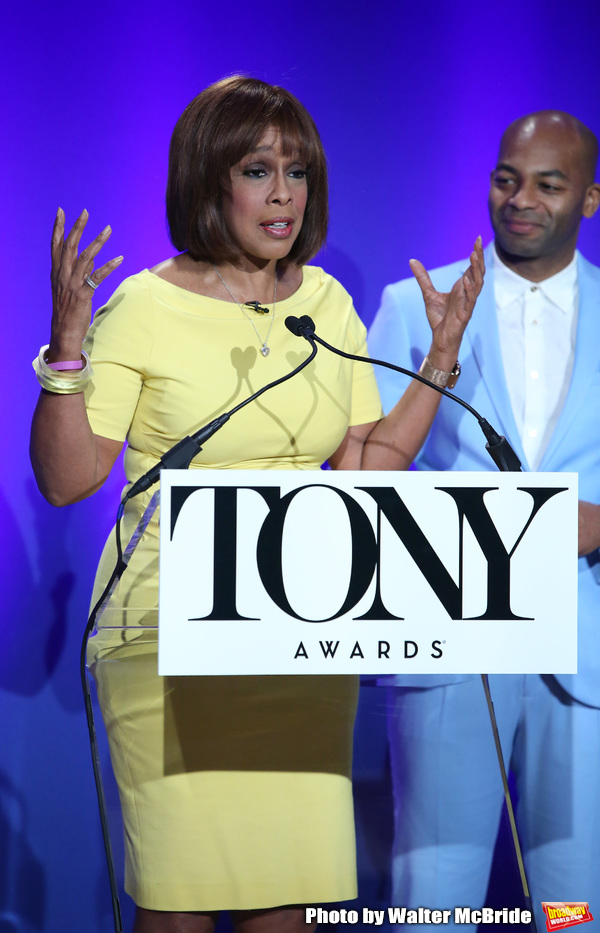 Gayle King and Brandon Victor Dixon Photo